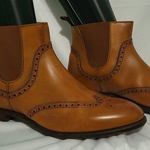 Crockett and Jones Daisy Tan Burnished ankle boot